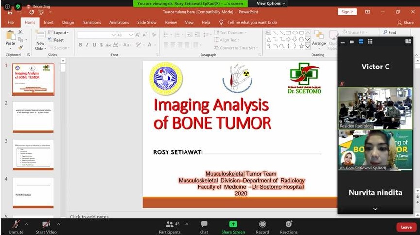 Guest Lecture from Dr. dr. Rosy Setiawati, Sp.Rad(K), CCD